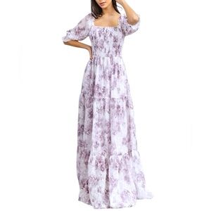 NWT Baltic Born Bailey Eyelet Floral Maxi Dress 1XL